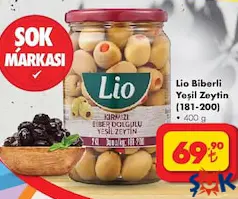 LİO BİBERLİ YEŞİL ZEYTİN 400 G LİO BİBERLİ YEŞİL ZEYTİN 400 G